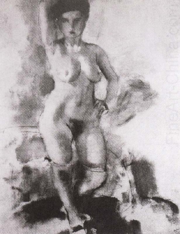 Jules Pascin Woman have big breast china oil painting image